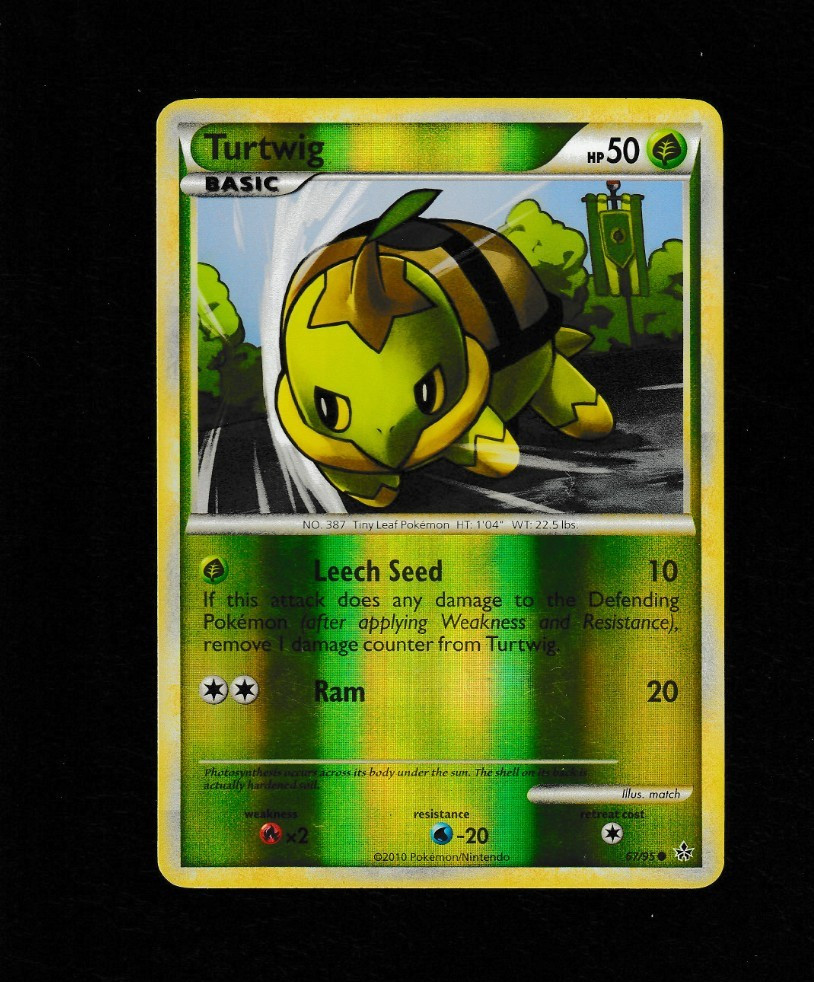 Pokemon Turtwig Reverse Holo HGSS UNLEASHED 67/95