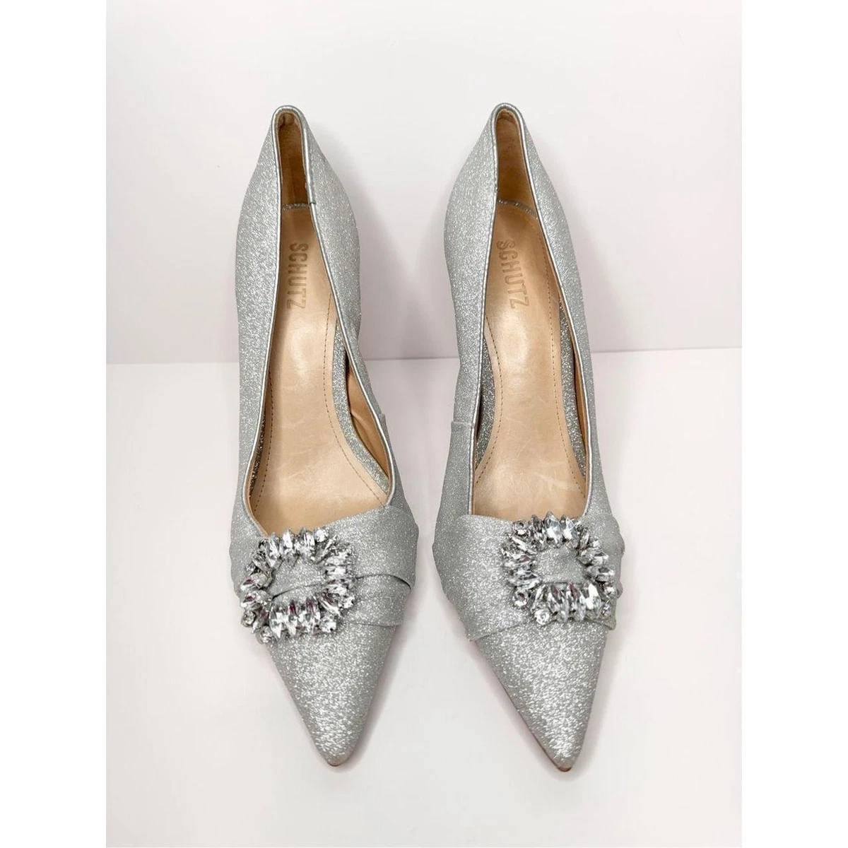 Schutz Silver Heels for Women for sale | eBay display picture 1