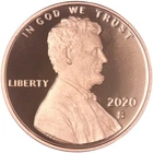 2020-S Lincoln Shield Cent Proof — photo from another recent sale