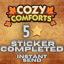 5 ⭐️ Stars🔥COZY COMFORTS ALBUM🔥Monopoly_Stickers_Go_Card⚡️INSTANT SEND⚡️