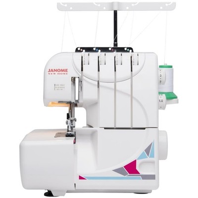 MOD-8933 White Serger: Perfect for Beginners with Adjustable Hemming Options