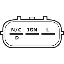 IR/IF 24 Volt 35 Amp Alternator For Komatsu 4D95LA 2001-Present 600861-3610