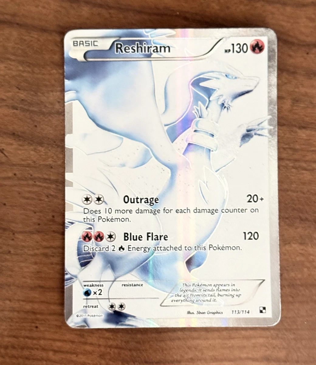 Reshiram 113/114 Black & White for sale | eBay
