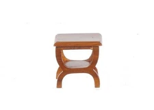 Dollhouse Miniature Walnut End Table