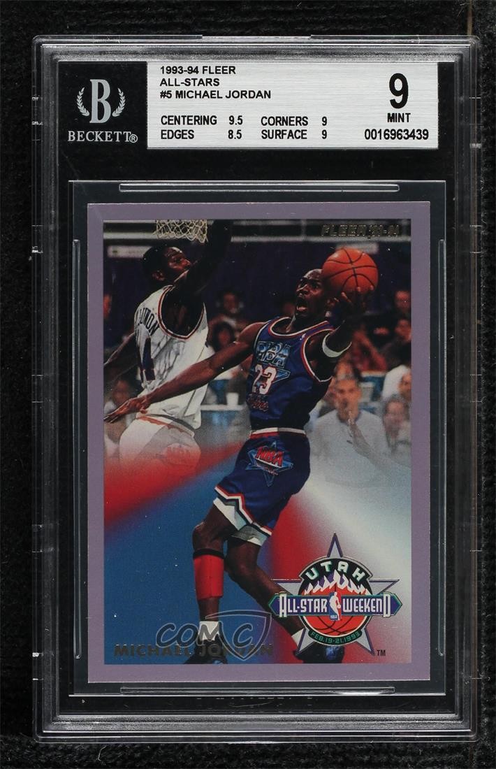1993-94 Fleer All-Stars Michael Jordan #5 BGS 9 MINT HOF 1b9r