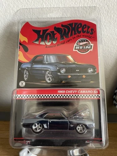 Hot Wheels RLC 1969 Chevy Camaro SS Blue Sealed Brand New Red Line Club