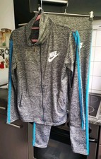 Nike Fitness /Lauf Anzug Damen Größe M Grau Meliert Gebraucht Guter Zustand! 
