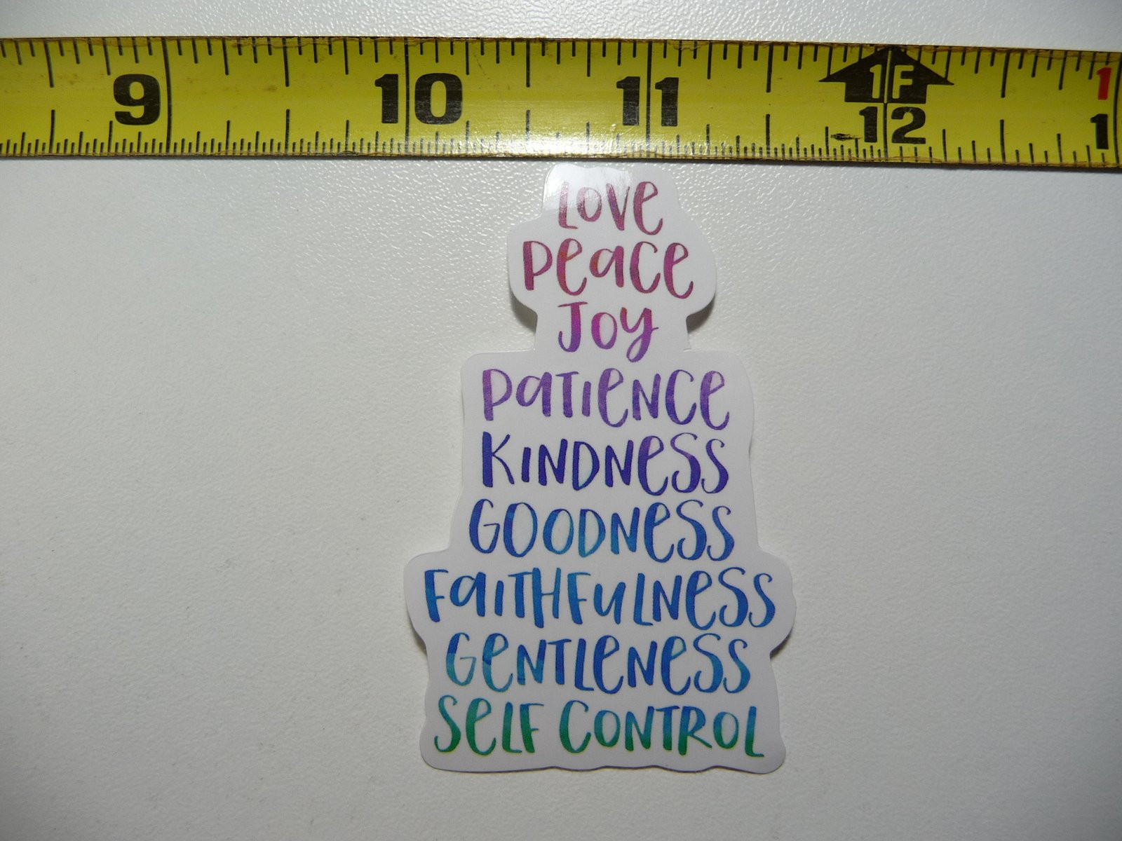 LOVE JOY PEACE Christian Faith Church Decal Sticker for Belief Inspiration