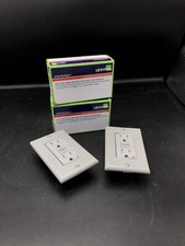 Leviton Self-Test Tamper Resistant GFCI Outlet 15 Amp w/ Wallplate - LOT OF 2