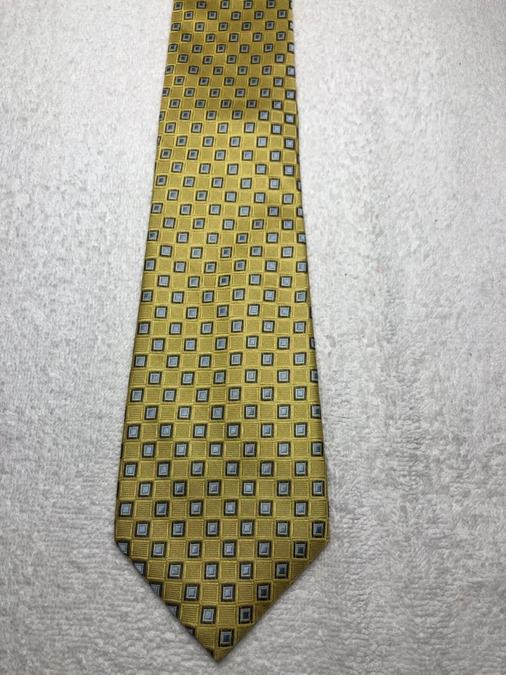 CORBATA HOMBRE NAUTICA AMARILLA CON AZUL 3,5 X 60 Foto 2 de 4