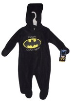 Brand New- DC Comics Batman Infant One Piece Fleece Boys Size 3-6 Months