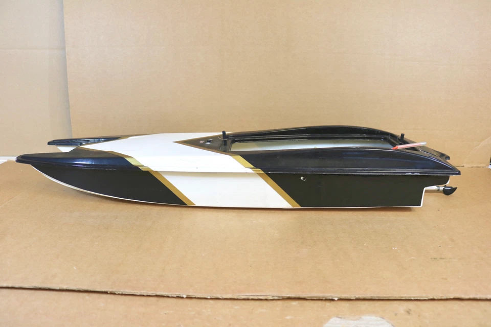 Radiocontrolado Catamarán Plástico Océano Lancha Casco Insistente Gato 2 Ni - Imagen 2 de 4