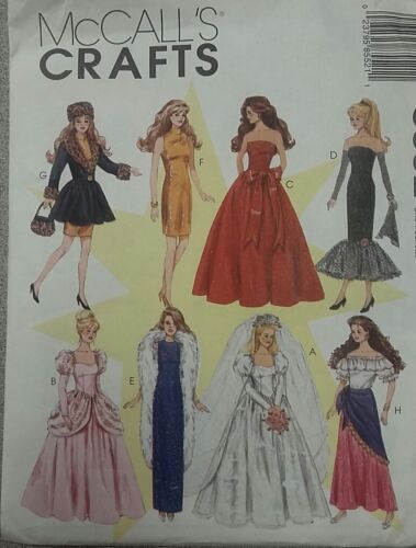 Sewing Patterns Simplicity 11.5" Fashion Doll clothes Gowns Dresses Outfits - Picture 16 of 21