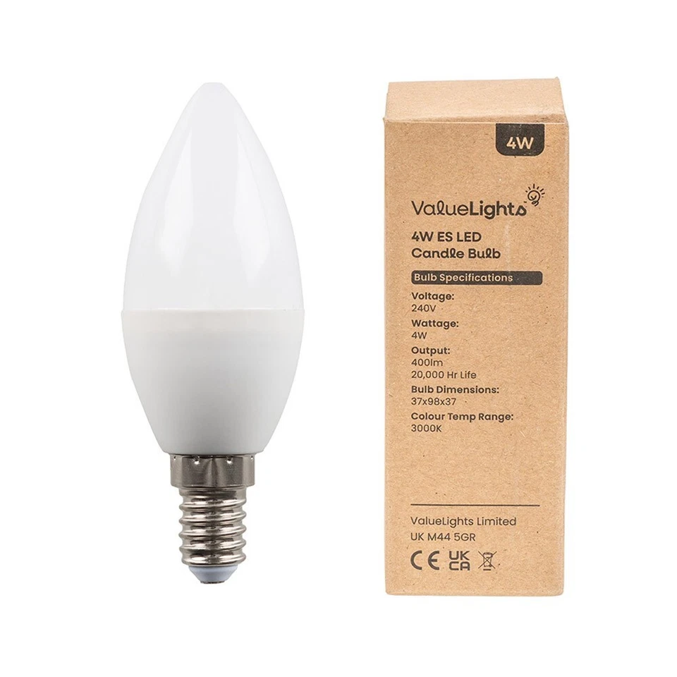 Frosted Candle Bulb LED Lamp Screw Bayonet B10 Lightbulb Energy Saving Lighting - Image 2 of 4