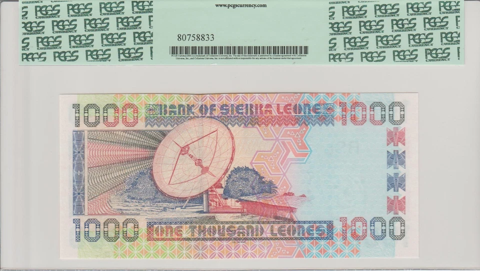 Sierra Leone 1000 leones 2003 Gem New PCGS 66PPQ - Image 2 of 4