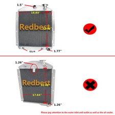 Aluminum Radiator Fits 1942-1946 Chevrolet Truck Small Block 3 Row 3.8l 4146ch Aluminum Radiator Fits 1942-1946 Chevrolet Truck Small Block 3 Row 3.8l 4146ch