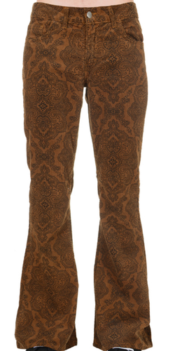 Pantalon évasé Vintage Années 60-70 Pour Homme - Tissu Velours Côtelé Coton - Coupe Patte D'éléphant - Style Rétro