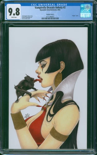 Vampirella Dracula Unholy #2 2022 Variant S Virgin CGC Graded 9.8 - Zoe Lacchei