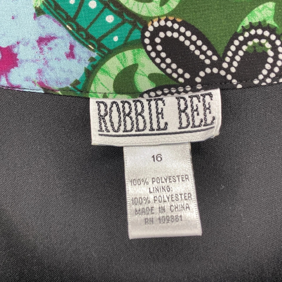 Vestido Robbie Bee Mujer 16 Verde Cambio Geométrico Midi Volantes Forrado Sin Mangas Foto 3 de 4