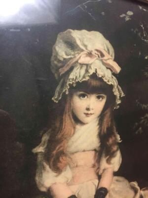Antique Vintage Cherry Ripe Print Sir John Everett Millais Ornate