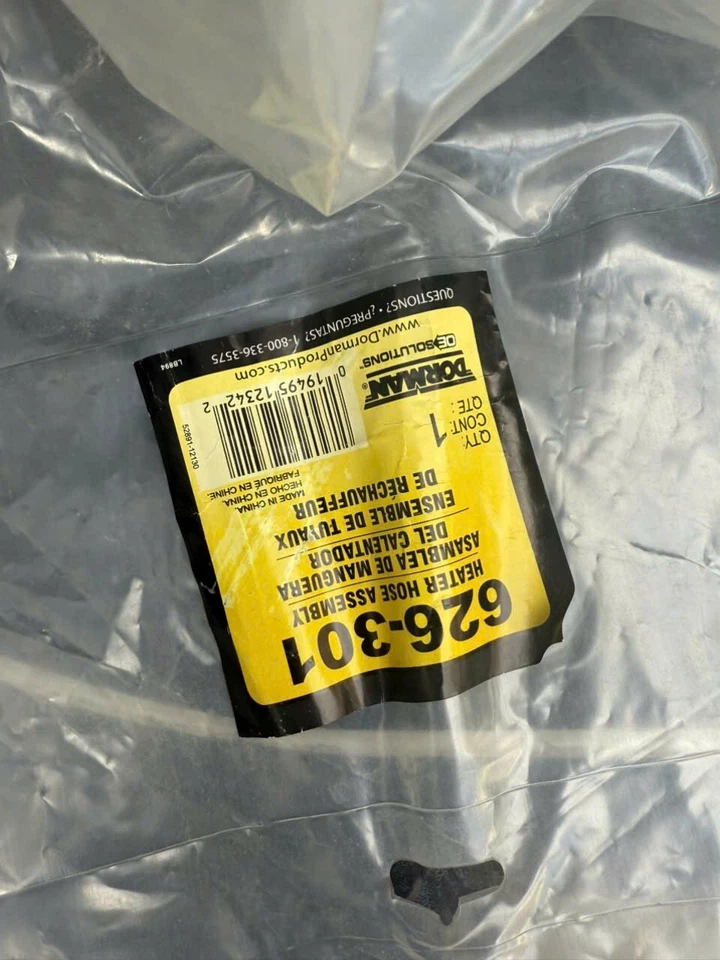 Dorman 626-301 HVAC Heater Hose Assembly fits 2005 Chrysler Town and Country - Image 2 of 2