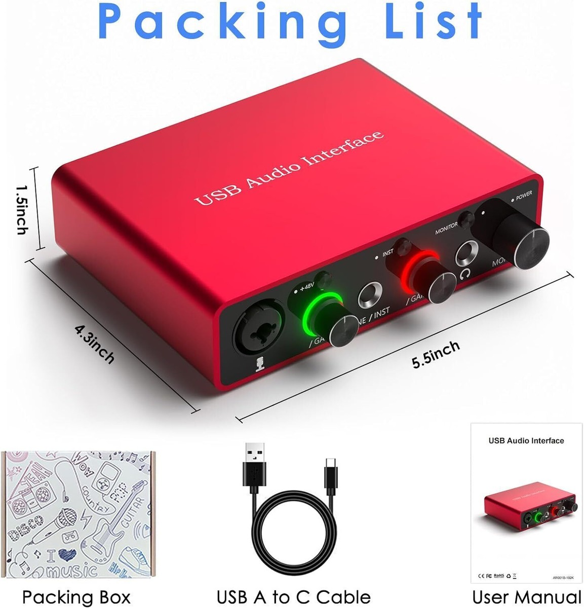 【9765】 Focusrite Scarlett Solo gen 3 Focusrite Scarlett Solo 3rd Gen USB Audio Interface | Sweetwater
