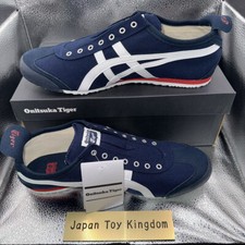Onitsuka Tiger MEXICO 66 SLIP-ON 1183A360 401 NAVY/OFF-WHITE in Box Official