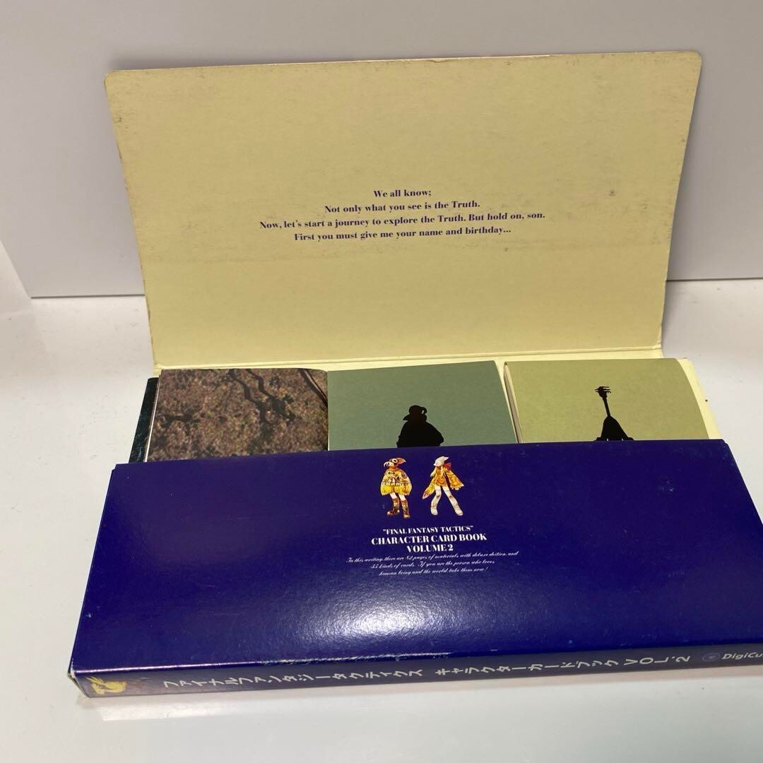 FF ファイナルファンタジー　タクティクス　キャラクターカードブック　VOL.2 Final Fantasy Tactics FFT art Book Character card book VOLUME2 2