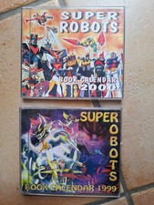 Superobots 2 Calendari Calendar robottoni 1999 + 2000 Vintage Mazinga Goldrake