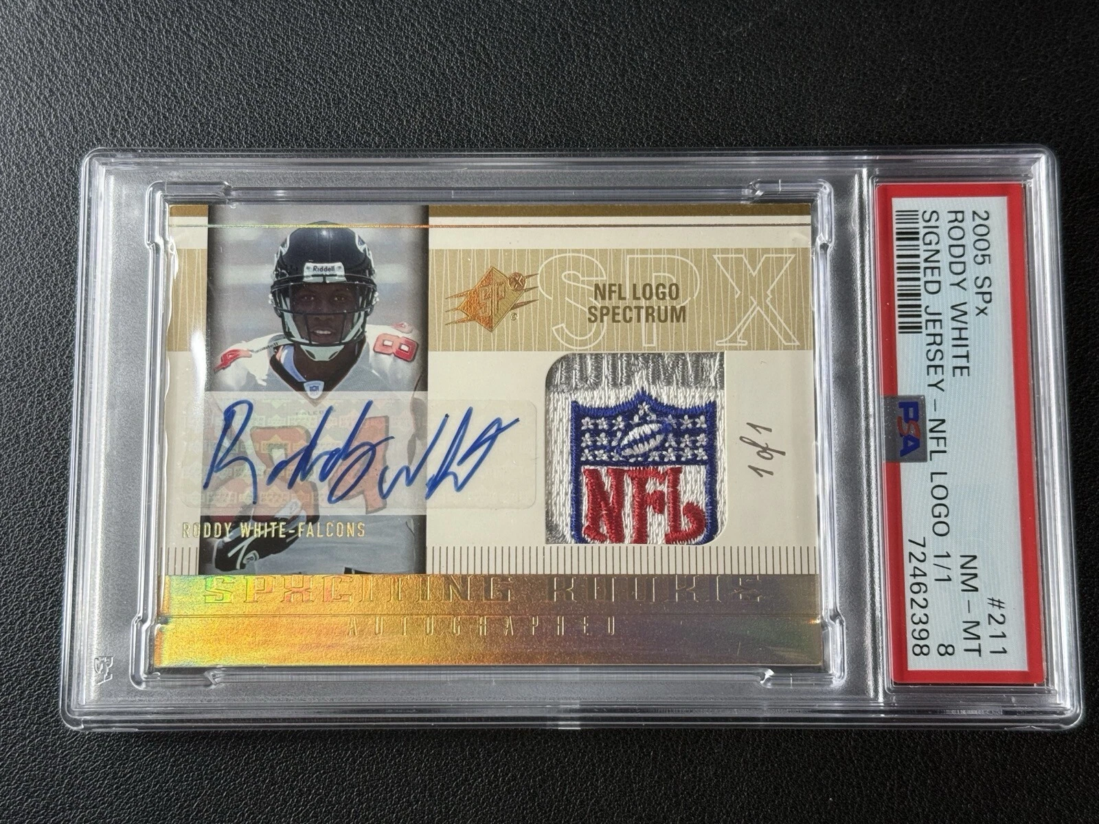 Roddy White Spx #211 Signed Jersey-NFL Logo 1/1