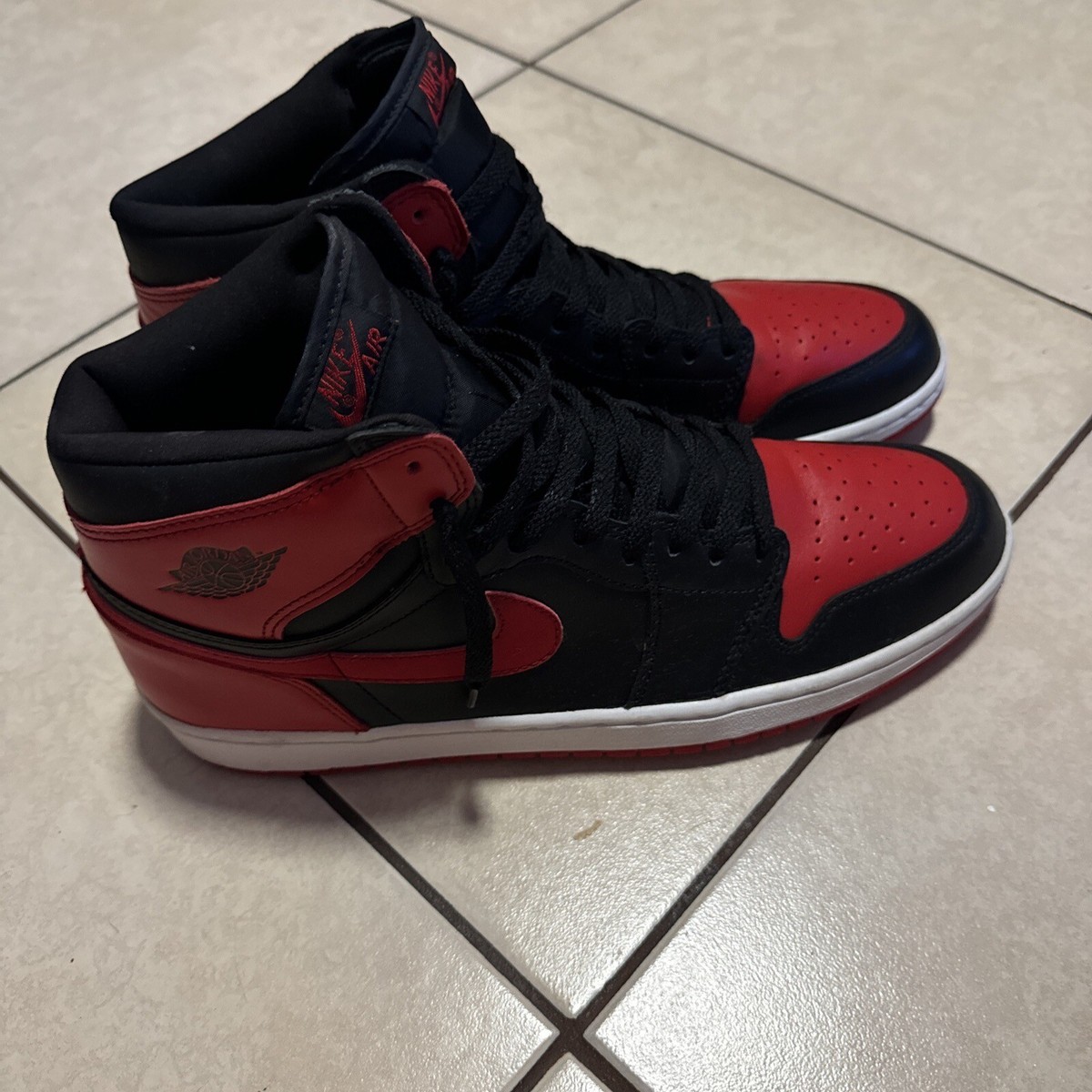 VNDS 2001 Nike Air Jordan 1 Retro Bred Black/Varsity Red VNDS 2001 Nike Air Jordan 1 Retro Bred Black/Varsity Red