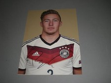 Felix Passlack BVB DFB  signiert signed Autogramm auf 20x28 Foto in person