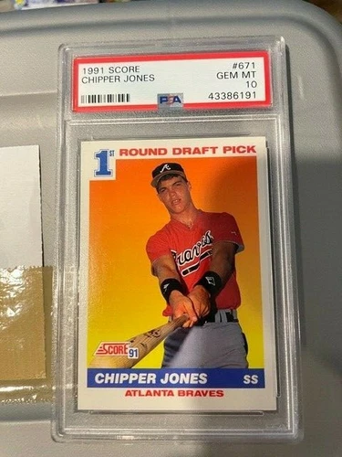 1991 Score Chipper Jones psa 10!!! Perfect card!