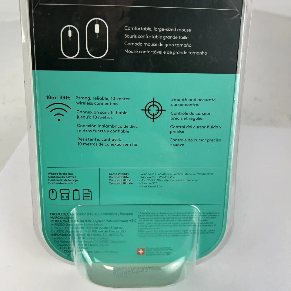Logitech M310 Wireless Optical Mouse large size NEW SEALED - Image 4 of 4