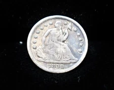 1838 Seated Liberty Half Dime  #EB14906