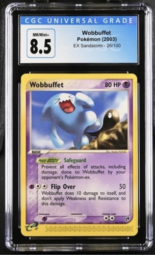 Wobbuffet graded CGC 8.5 for sale on eBay