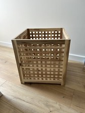 IKEA HOL Acacia Solid Wooden Storage/Toy Chest/Blanket Box/Laundry/Side Table