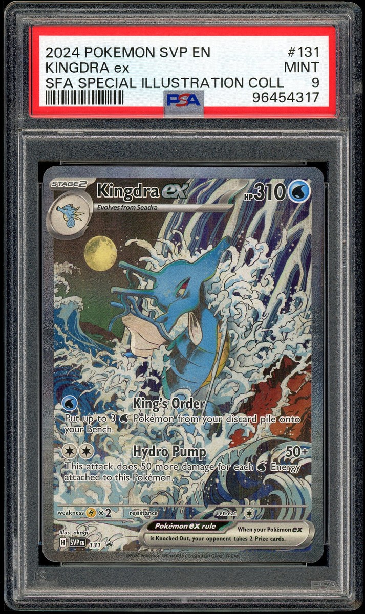 PSA 9 MINT Kingdra EX SVP EN 131 Shrouded Fable Black Promo PSA 9 MINT Kingdra EX SVP EN 131 Shrouded Fable Black Promo
