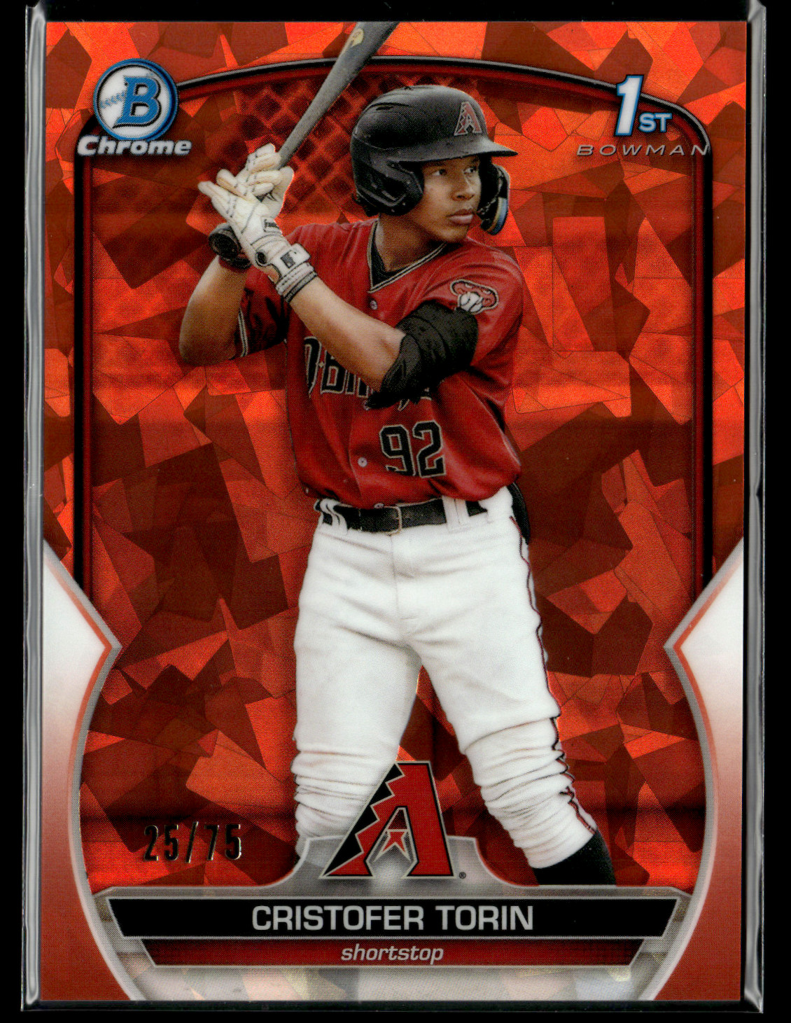 Cristofer Torin 2023 Bowman Chrome Sapphire Orange Sapphire #BCP-204 /75