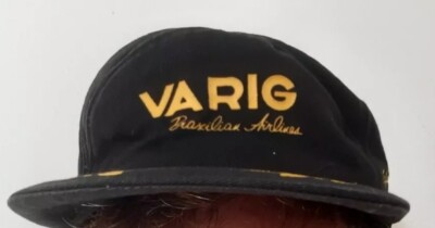VINTAGE OLD RARE VARIG BRAZIL BRAZILIAN AIRLINES HAT CAP