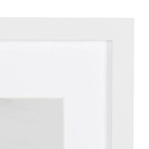 DesignOvation Gallery Wood Photo Frame Set for Customizable Wall Display, White - Image 4 of 4