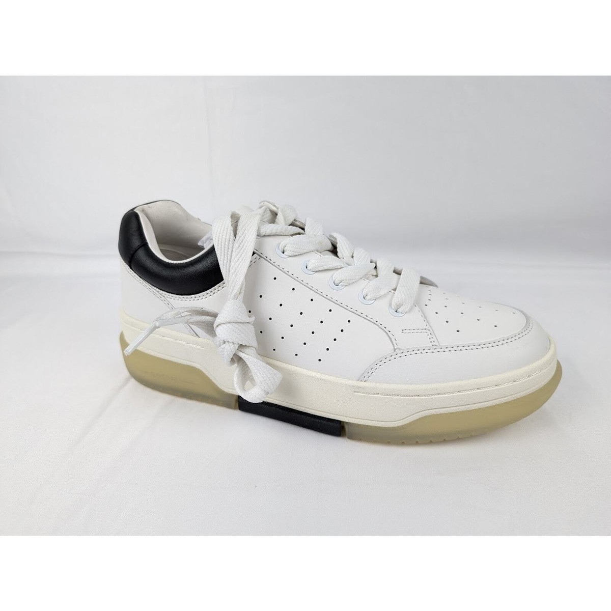New AMIRI  stadium low white black Sneakers Size 46 Amiri Stadium Low Top Sneakers in White/Black BNWD 46 | eBay main image 3
