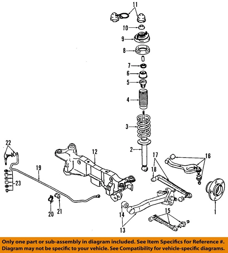 Used Rear Lower Lower Control Arm Rear fits: 1995 Mitsubishi 3000gt Locating Arm - Image 3 of 4