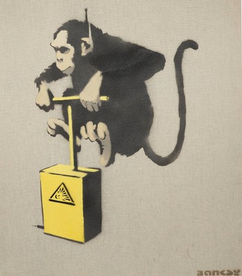 Banksy Holiday In Japan Street Art Canvas Print 16X12/"