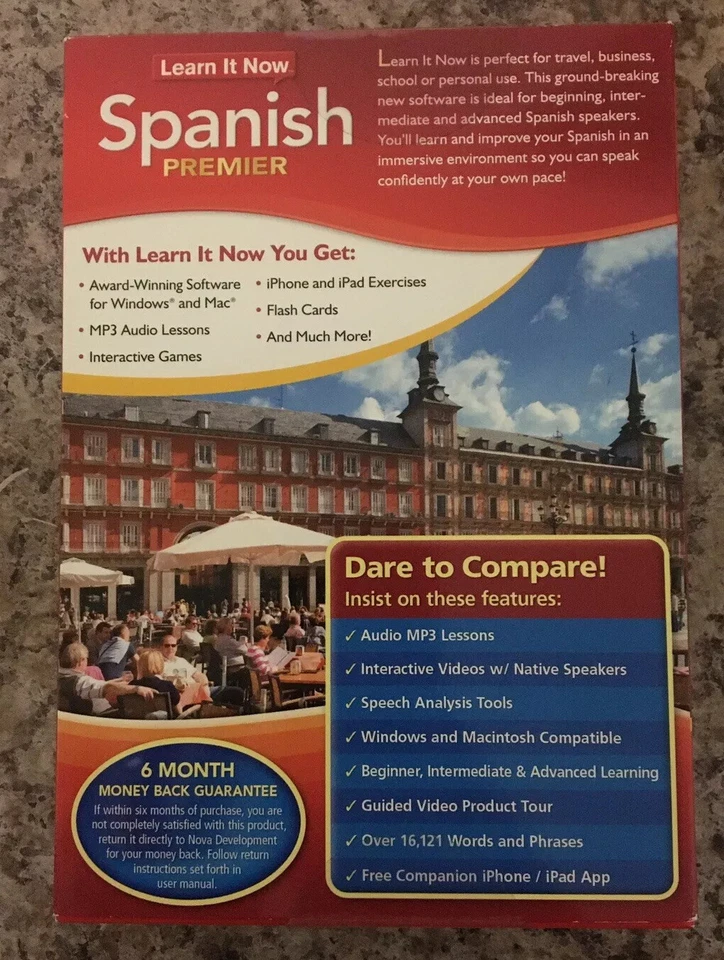 Nova Development US Learn It Now Spanish Premier for Windows/Mac - Image 2 of 3