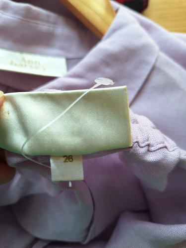 STUNNING ANN HARVEY PURPLE LILAC LINEN MIX 2 Peice OUTFIT UK Size 24 - 26 - Picture 6 of 8