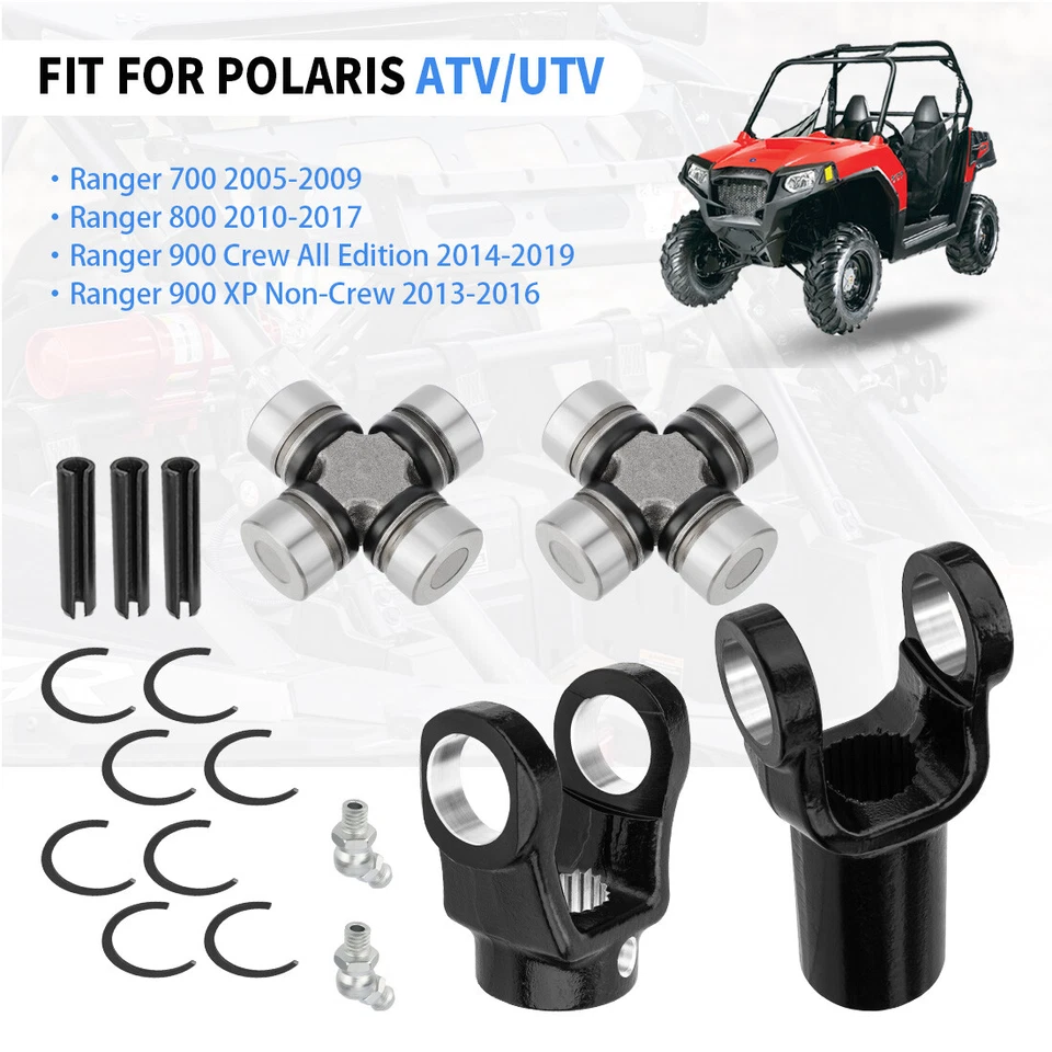 Yugo de eje de hélice delantero y junta en U (2 lados) para Polaris Ranger 700 800 900 Crew/XP Foto 2 de 4