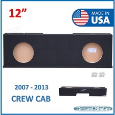 Gmc Sierra Crew-Cab 2007-2013 12" Dual Sealed Sub Box Subwoofer Enclosure