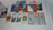 1930s - 80s, 12 Vtg Travel Brochures, Pamphlets, Magazines+Colorado, Arizona+++