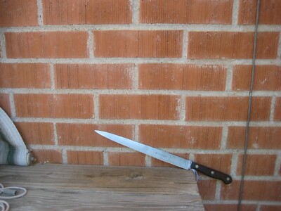 Vintage 10'' Blade HENCKELS - TWIN WORKS ** Flexible Carbon Slicing Knife GERMANY